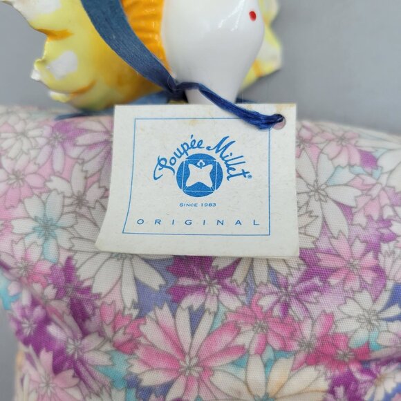 SERGE Poupee Millet Original Doll Floral Body Yellow Sunflower Hat Ladybug - Picture 10 of 12